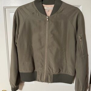 Lavender Brown Olive Bomber Jacket